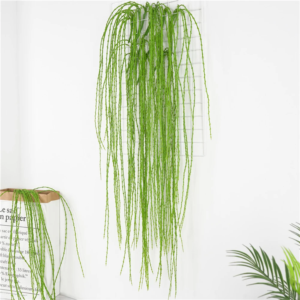 

Artificial Plant Willows Artificial Plant Leaf Diy Wedding Road Ceiling Flower Vine Fake Willow Rattan Home Garden Christmas