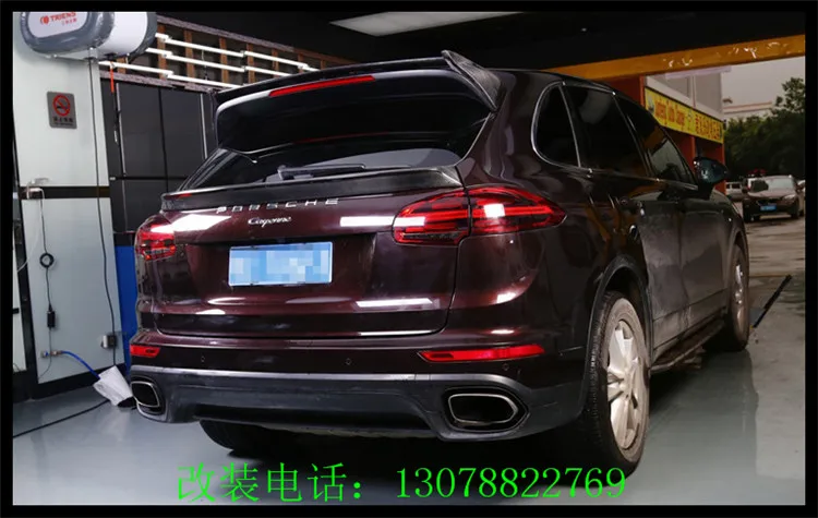 Fit for Porsche 15-17 958 Cayenne refit the tail fin of the top fin spoiler wing tail