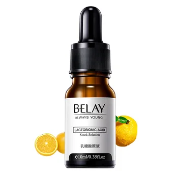 

2019 Facial Essence Lactobionic Acid Stock Solutions Anti-Aging Shrink Pores Whitening Skin Rejuvenation Firming Essence 10ml