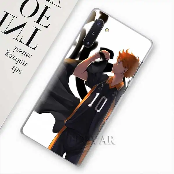 005 Аниме Haikyuu телефонные чехлы для samsung Galaxy Note 10 S10 плюс 5G S10e A30 A40 A50 A60 A70 M40 жесткий чехол - Цвет: 005