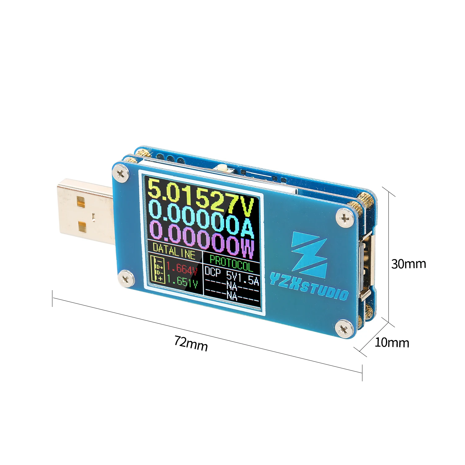 ZY1276P USB тестер QC4+ PD3.0/2,0 PPS экран обнаружения напряжения тока тестер емкости с зарядкой prototoyzx студийный вольтметр