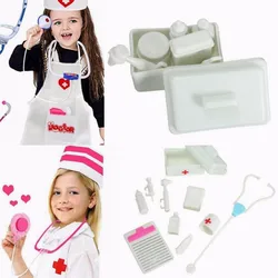 Ensemble de Mini jouets en plastique, 10 pièces/ensemble, Simulation éducative d'infirmière, Simulation de médecin 