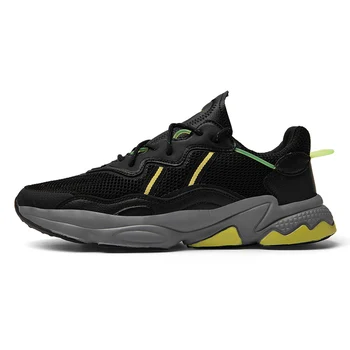 

Spring and Autumn Mesh Personalized Comfortable Casual Shoes Men's Non-slip Wear-resistant Running Shoes Lace-up Sneakers