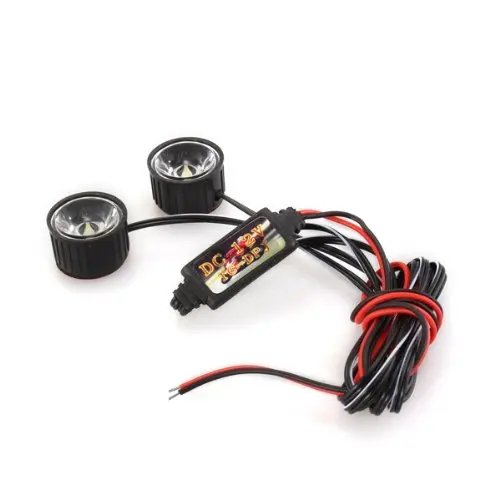 AMS- White 2 LED Flashlight Strobe warning light strobe light brake 3W