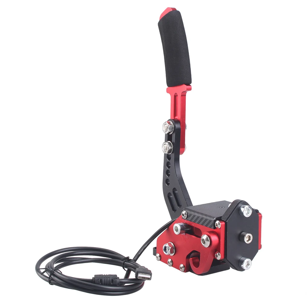 Novo sistema de freio logitech 14 bit hall sensor usb freio de mão sim para jogos de corrida g25/27/29 t300 t500 fanatec osw sujeira rally vermelho