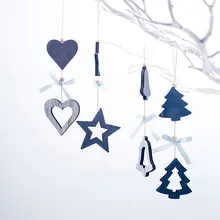 Деревянная новогодняя елка, подвески, украшения для рождественской елки, орнамент DIY, деревянные поделки, подарок для детей, украшения для рождественской вечеринки