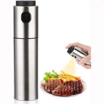 

Stainless Steel Olive Oil Storage Spray Bottle Dispenser,Spray Cans, For BBQ, Grilling and Roasting Barbecue Kitchen Tools 100ml