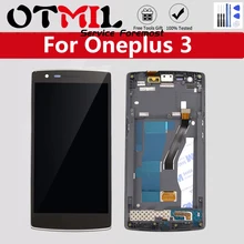AMOLED 5," ЖК-дисплей для Oneplus 3 ЖК-дисплей сенсорный экран Рамка дигитайзер для Oneplus 3T дисплей A3000 A3003 для One Plus 3 дисплей