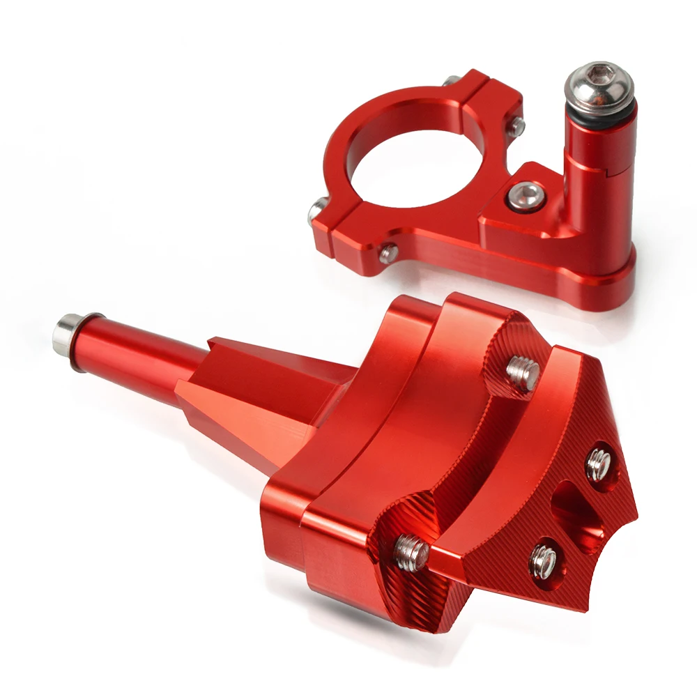 Ninja 400 18-19 CNC Алюминиевые Регулируемые мотоциклы рулевая стабилизация демпфер Кронштейн монтажный комплект для Kawasaki ninja 400 - Цвет: red