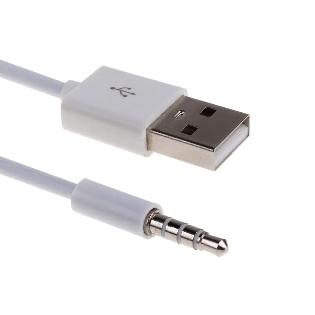 2 шт 3,5 мм штекер к USB 2,0 Мужской MP3 AUX аудио разъем конвертер кабель Шнур