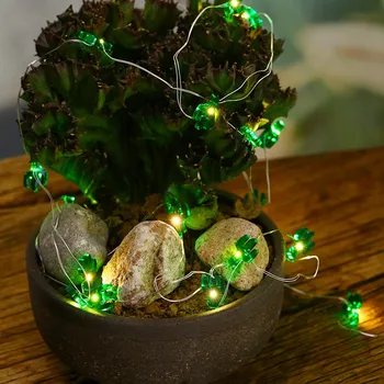 

3 M 30 LED Green Cactus Shape String Lights Copper Wire Decorative Lamp Room Outdoor Lighting Christmas Fairy Night Light