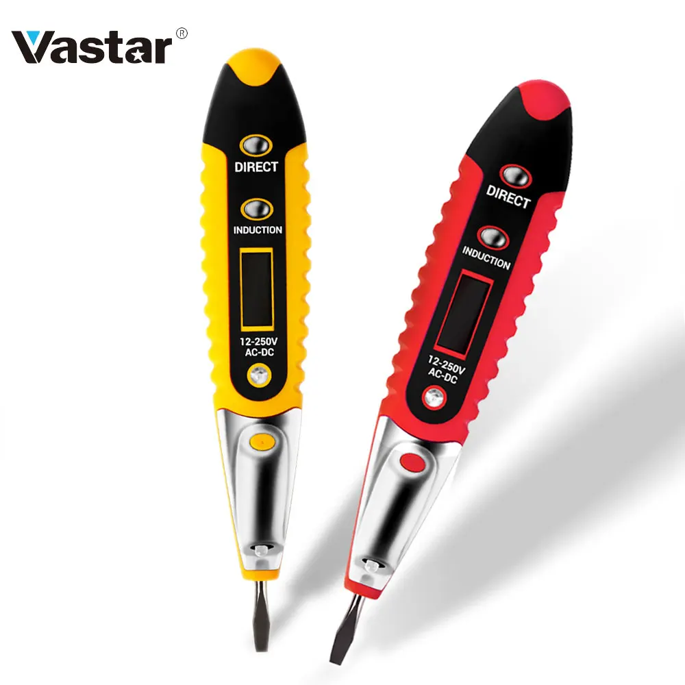 Vastar VD700 цифровой дисплей электрическая тестовая ручка 12-250 В AC DC Многофункциональный тестовый er ЖК-дисплей детектор напряжения для электрика