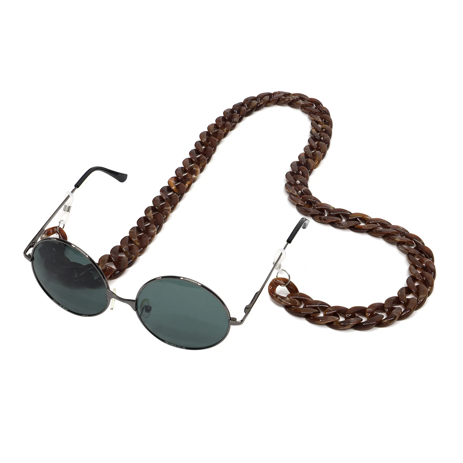 Модный акриловый черепаховой цепочка для очков для женщин цепочка для солнцезащитных очков шейный ремешок шнурок для очков Очки для чтения Висячие - Цвет: Coffee