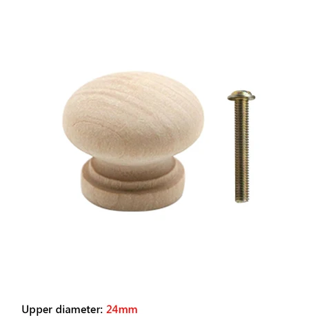 Wooden Drawer Kitchen Cabinet Replacement Natural Wardrobe Knobs Handles Cupboard Door Wood Pull Furniture Hardware