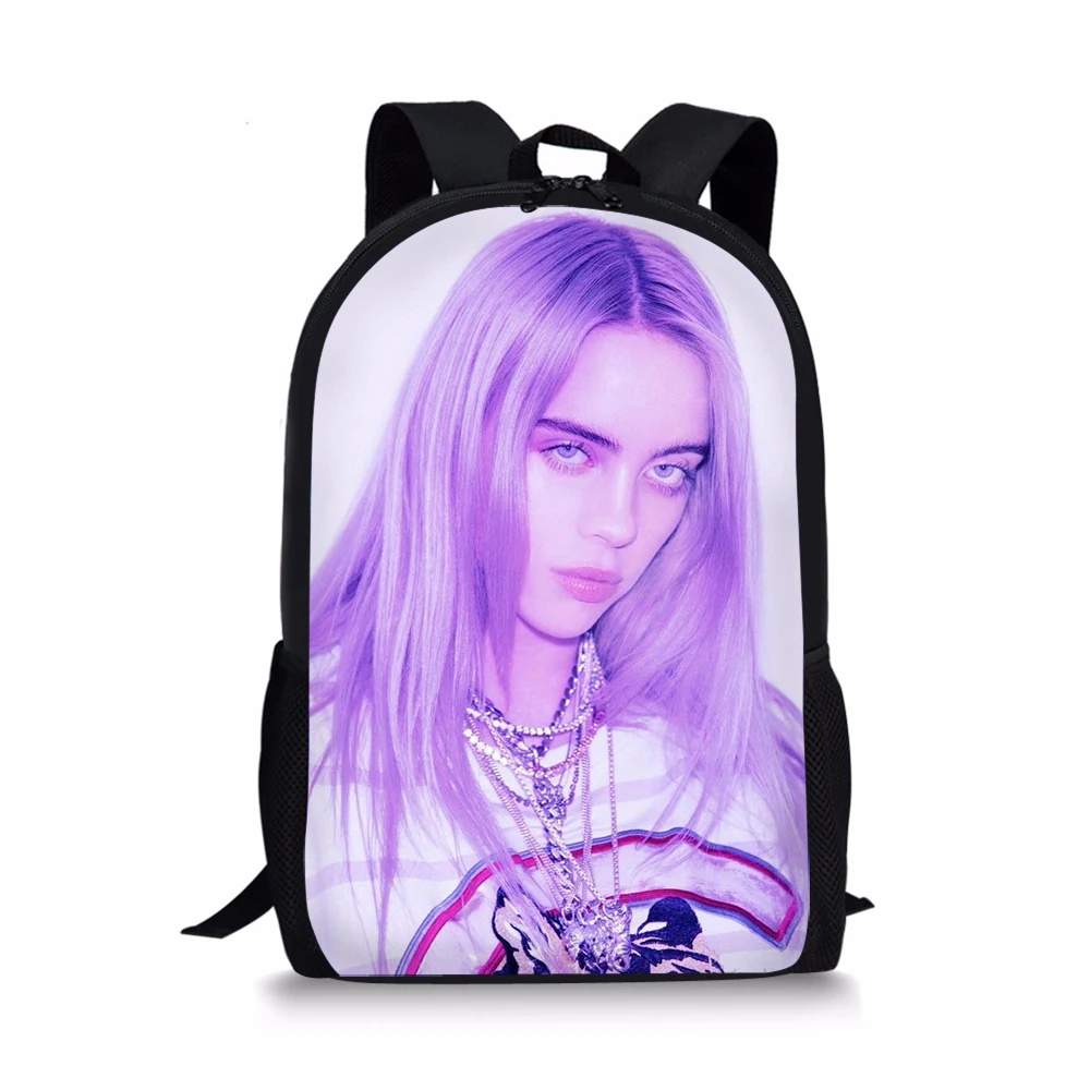 CDGX2023C 3 шт./компл. в стиле "хип-хоп" певец Billie Eilish школьные ранцы студенты рюкзак для мальчиков и девочек, детский черный рюкзак сумка для ноутбука - Цвет: CDGX2023C