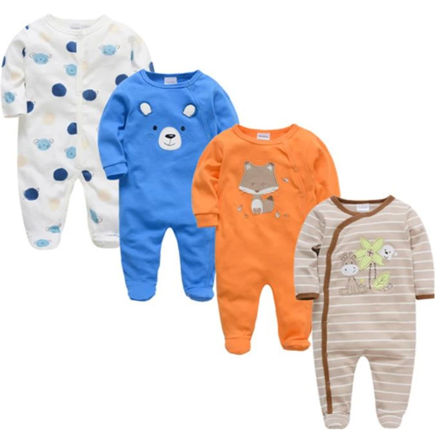 Baby Girl Romper New Born Onesies Cartoon Baby Rompers Infant Baby Clothes Long Sleeve Newborn Jumpsuits Baby Boy Pajamas - Color: 39404345