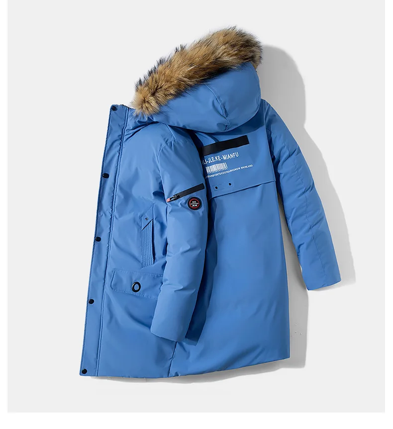 Mid-length Men's Winter New Style Cotton-padded Clothes Korean-style Trend Cotton-padded Jacket Casual Hooded Coat Handsome