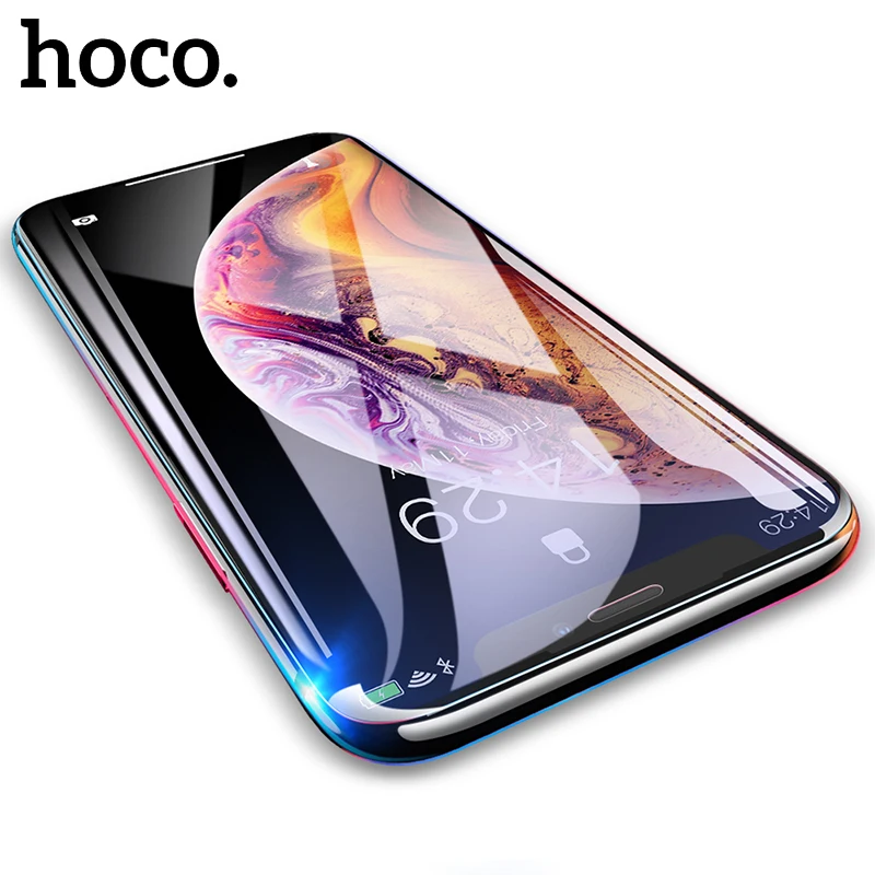 HOCO полное покрытие закаленное стекло для iPhone 11 Pro Max XR X XS Max защита экрана 3D Защитное стекло для iPhone 7 8 Plus
