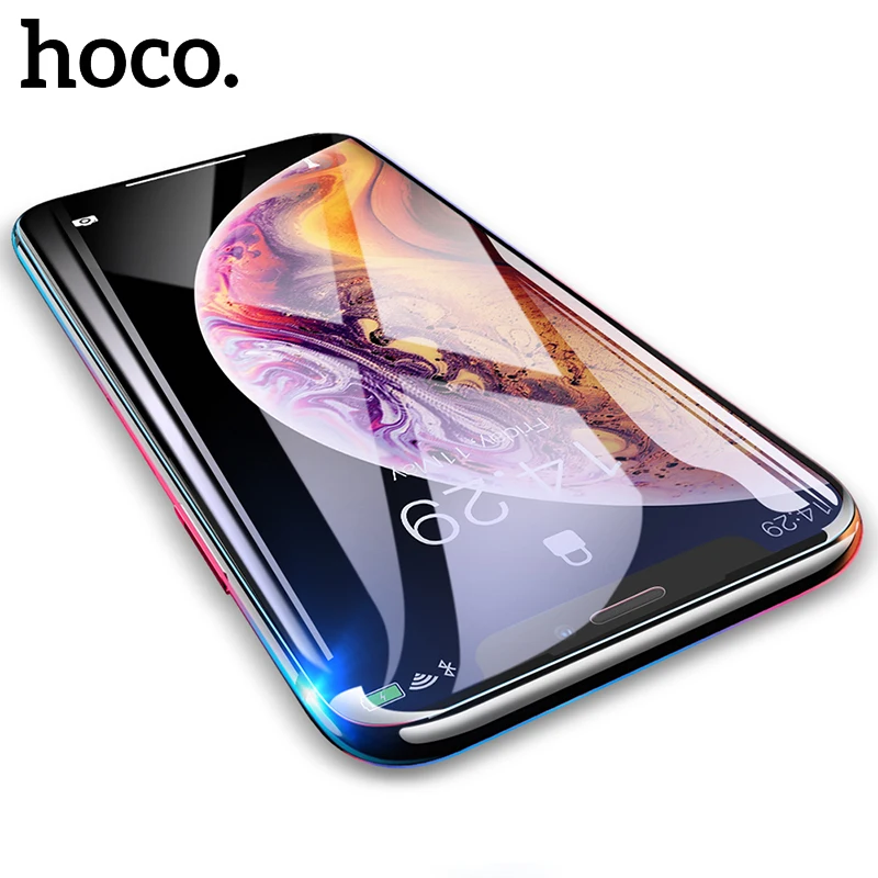 Закаленное стекло HOCO с полным покрытием для iPhone 11 Pro Max XR X XS защита экрана 3D