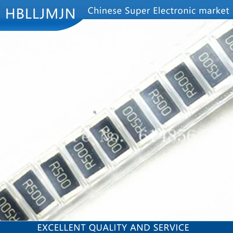 50PCS 2512 SMD chip fixed resistor 5 1W 0.1R 0.01R 0.05R 0.001R 0.33R 0.5R 1R 0R 10R 100R 2W 0.