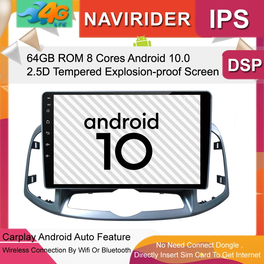 Автомагнитола 4G Lte стерео аудио радио Full Touch Android головное устройство 10 GPS для Chevrolet