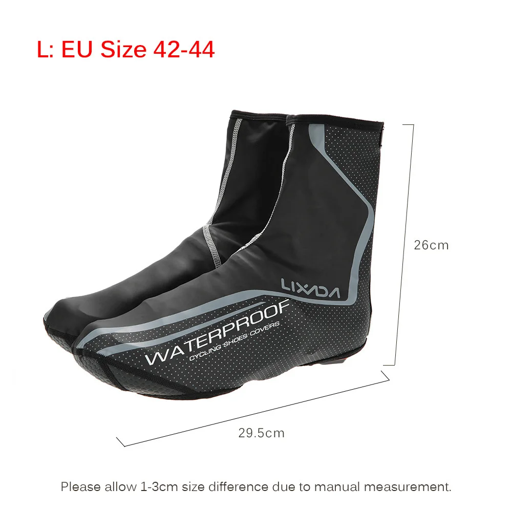 Cycling Shoes Cover Waterproof Windproof Boot Covers Reflective Winter Warm MTB Bike Bicycle Overshoes Shoe Protector BC0204 (20)