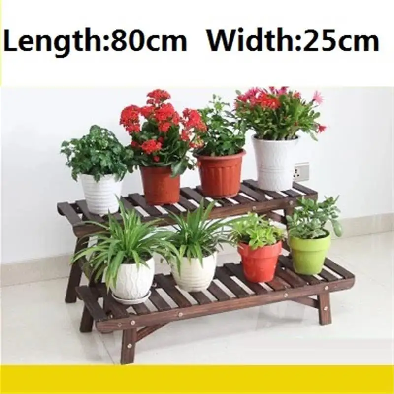 Madera для Etagere Pour Plante Saksi Standi Escalera Estanteria Para Macetas открытый Dekoration балкон Цветочная Полка Подставка для растений - Цвет: MODEL H
