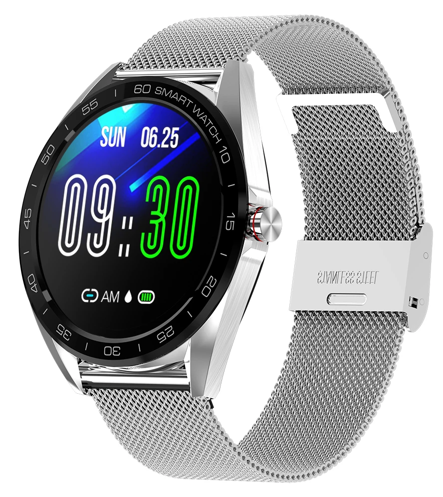 Sliver Steel K7 IP68 умные часы водонепроницаемые мужские спортивные умные часы для Apple IPhone xiaomi монитор сердечного ритма фитнес-трекер для IOS Android - Цвет: Sliver Steel