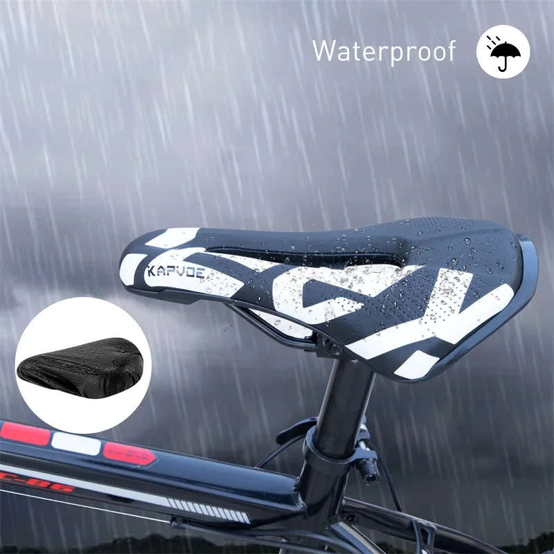 SELLE,105 Black--selle De Vélo En Silicone, Cuir PU, épais Et Confortable, Antidérapante