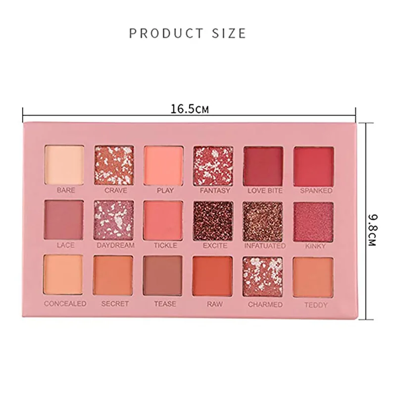 18 Color Eye Shadow Lasting Matte Eye Brightening Glitter Palette Makeup Professional Set Shining Waterproof Eyeshadow Cosmetics