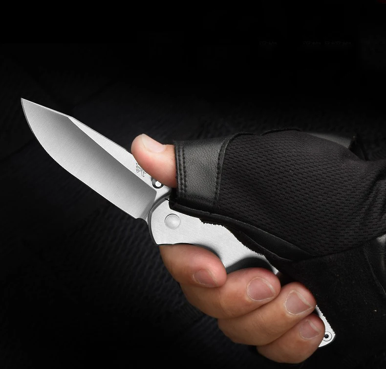 Sanrenmu 7010 Карманный EDC Складной нож для выживания 8CR14 лезвие с зажимом для ремня для путешествий, кемпинга и пеших прогулок