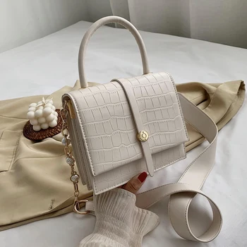 

PU Leather Women's Handbag Fashion Small Flap Crossbody Bags for Women 2020 Stone Pattern Shoulder Bag Fashion Tote Bag Handbags