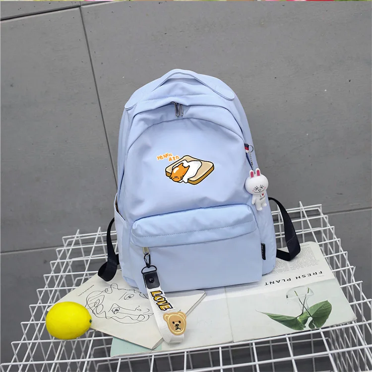 GJL tusi1 Аниме Lazy eggs школьный рюкзак для подростков девочек мальчиков Gudetama сумка рюкзак-сумка через плечо, для путешествий женский рюкзак - Цвет: GJL tusi1