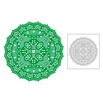 

2020 New Round Lace Metal Cutting Dies For DIY Circle Shape Pattern Embossing Decoration Greeting Card Cut Scrapbooking No Stamp