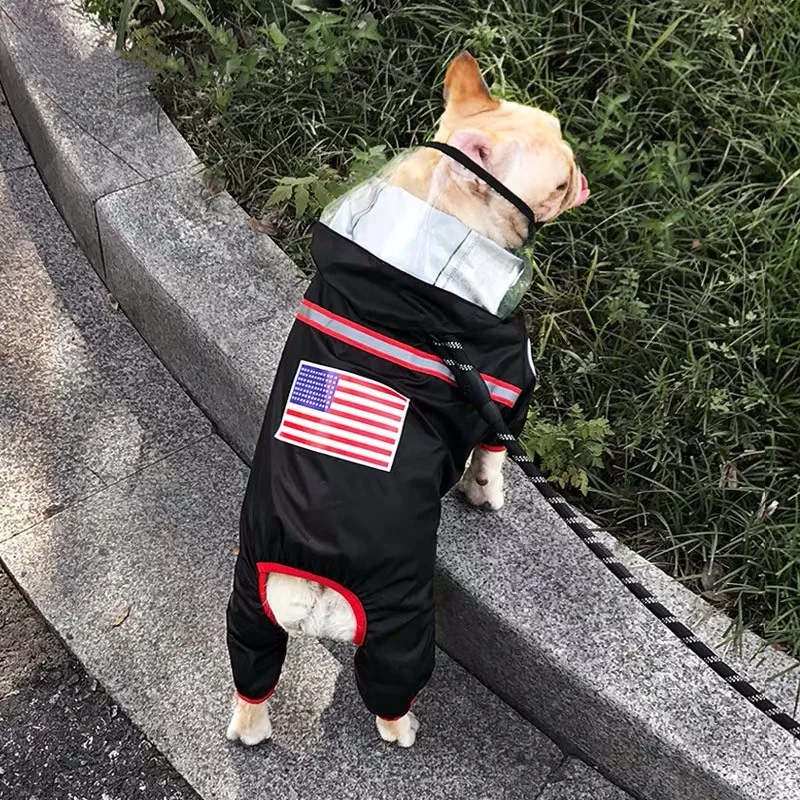 French Bulldog Raincoat Dog Pet Rain Coat Clothes Puppy Waterproof Windbreaker Jacket Small Medium Dogs Pug Dropshipping HPC05