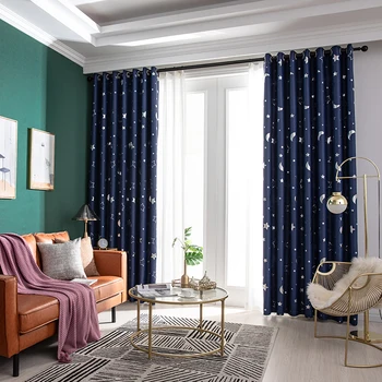 

Star Cartoon Blackout Curtains Modern Solid Blackout Curtains For Living Room Bedroom Modern Blackout Curtains Bedroom Baby Room