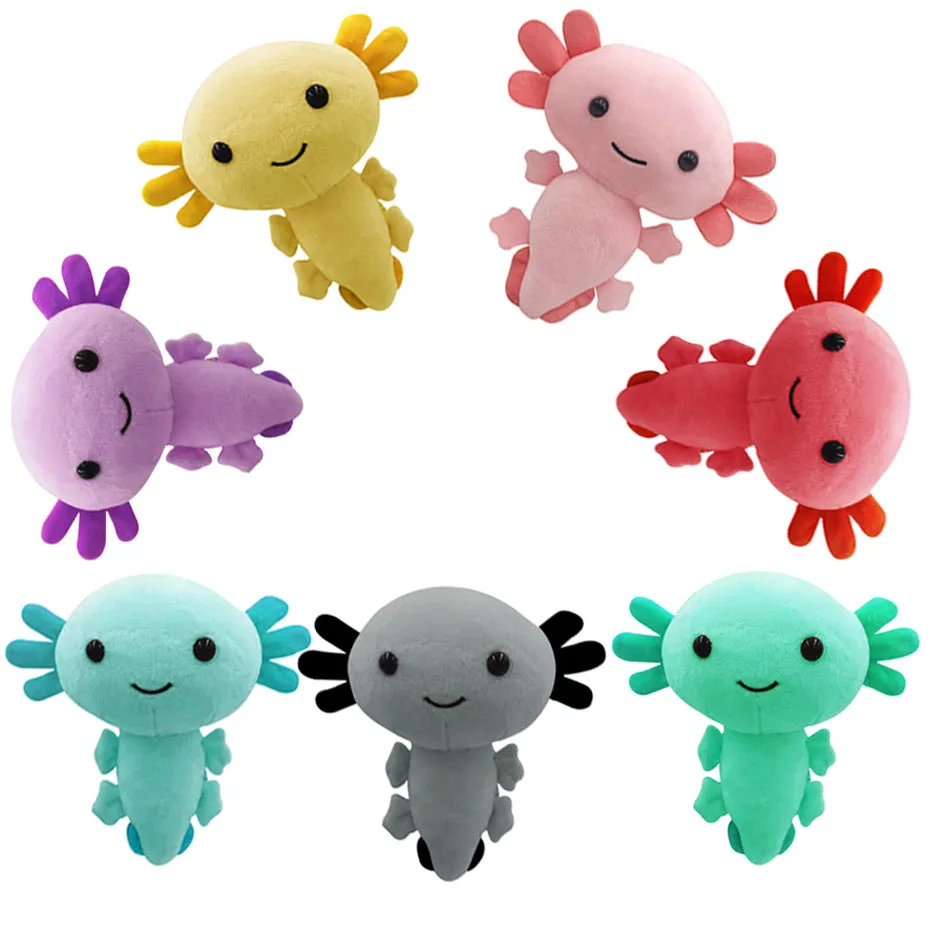 Axolotl плюшевая игрушка Kawaii Animal фигурка кукла мультфильм розовый Мягкая 20 см