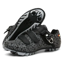 Велосипедные кроссовки mtb spd cleat, нескользящая самоблокирующаяся велосипедная обувь, мужская дорожная велосипедная обувь, горные велосипедные кроссовки на плоской подошве Велосипедные кроссовки mtb spd cleat, нескользящая самоблокирующаяся велосипедная обувь, мужская дорожная велосипедная обувь, горные велосипедные кроссовки на плоской подошве