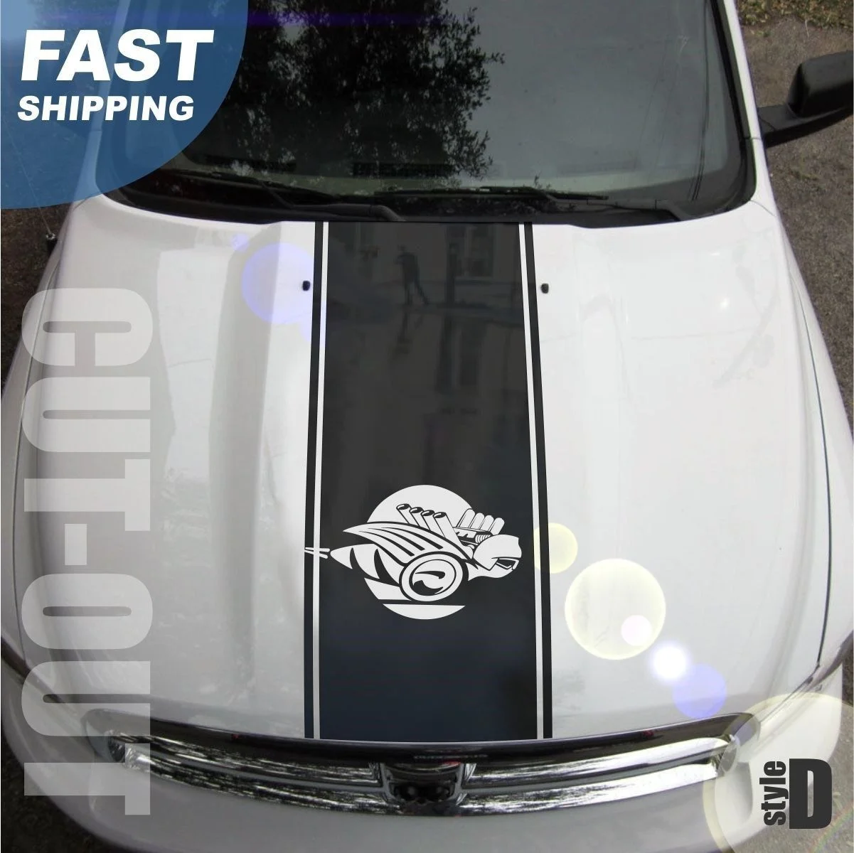 Для Ram Truck 1500 2500 3500 Bee Hood полосы виниловая наклейка графическая