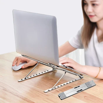 

Adjustable Foldable Laptop Stand Non-slip Desktop Notebook Holder Laptop Stand for Macbook Pro Air IPad Pro DELL HP Xiaomi Mipad