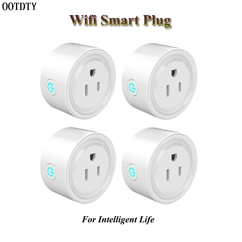

Wifi Smart Plug Mini Outlet Work with Alexa For Google Home 2.4G Wifi US Plug Only No Hub Required (4 Pack)