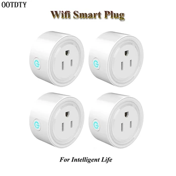 

Wifi Smart Plug Mini Outlet Work with Alexa For Google Home 2.4G Wifi US Plug Only No Hub Required (4 Pack)