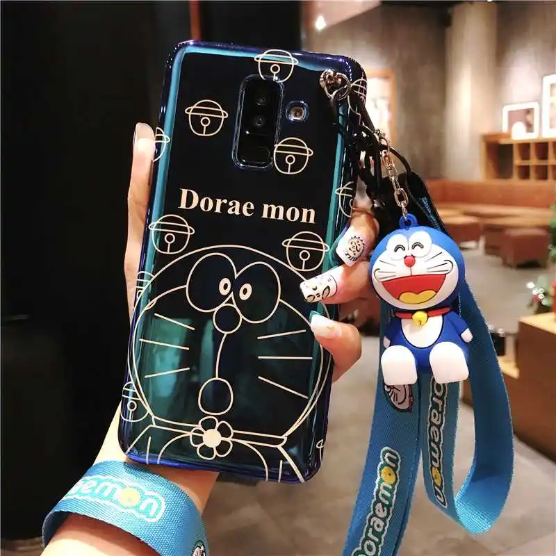 Чехол Sam S10 plus с милой розовой пантерой, мягкий чехол для Samsung Galaxy S8 S9 note8 note9+ игрушка+ ремни