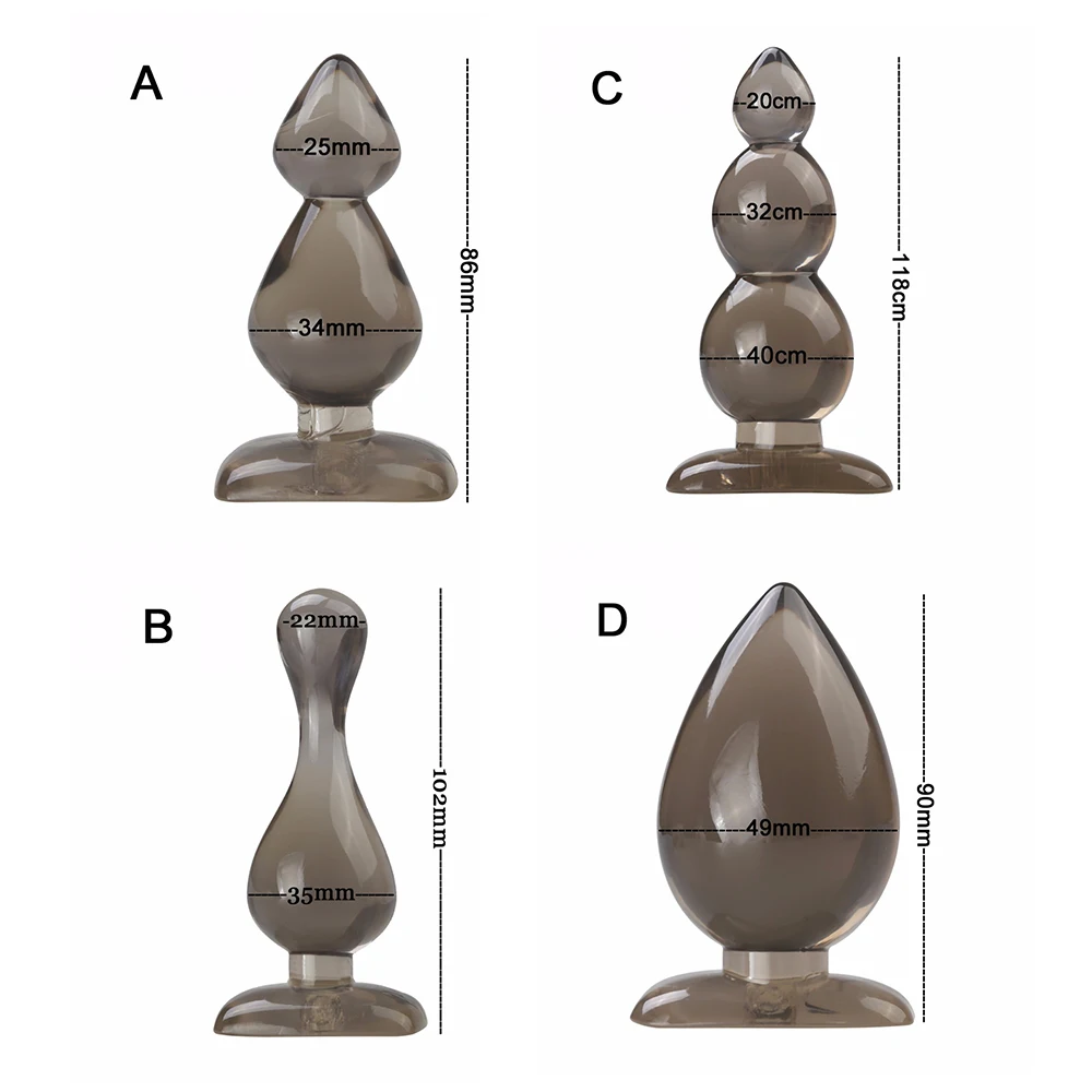 Стимулирующая пробка Мягкие силиконовые бусины анальная пробка анальные вставки различных размеров смешные
