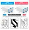 6Packs Transparent Shoe Box Shoes Organizers Plastic Thickened Foldable Dustproof Storage Box Stackable Combined Shoe Cabinet 2