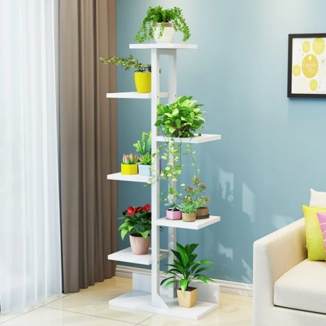 Балконная Цветочная стойка из кованого железа многослойная интерьерная