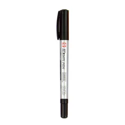 Sakura Dual Tip Permanent Paint Markers - Black, Blue, Red (1pcs black)