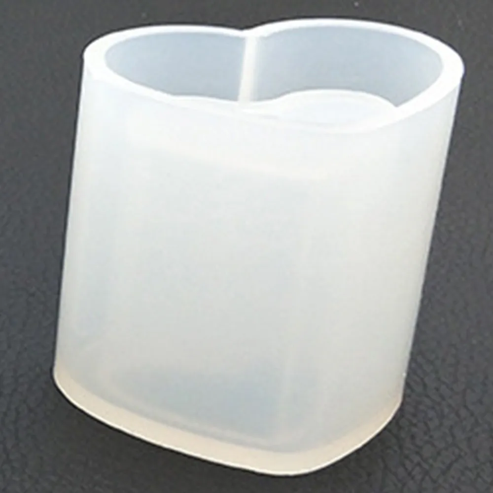 DIY Plum Silicone Mold Gypsum Cake Molds Mirror Love Silicone Mold Pen Holder Container Storage Kitchen Decoration - Цвет: A 6X6X5CM