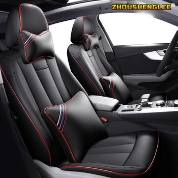 

ZHOUSHENGLEE custom real leather car seat cover for Jaguar XJ XF XE Automobiles Seat Covers