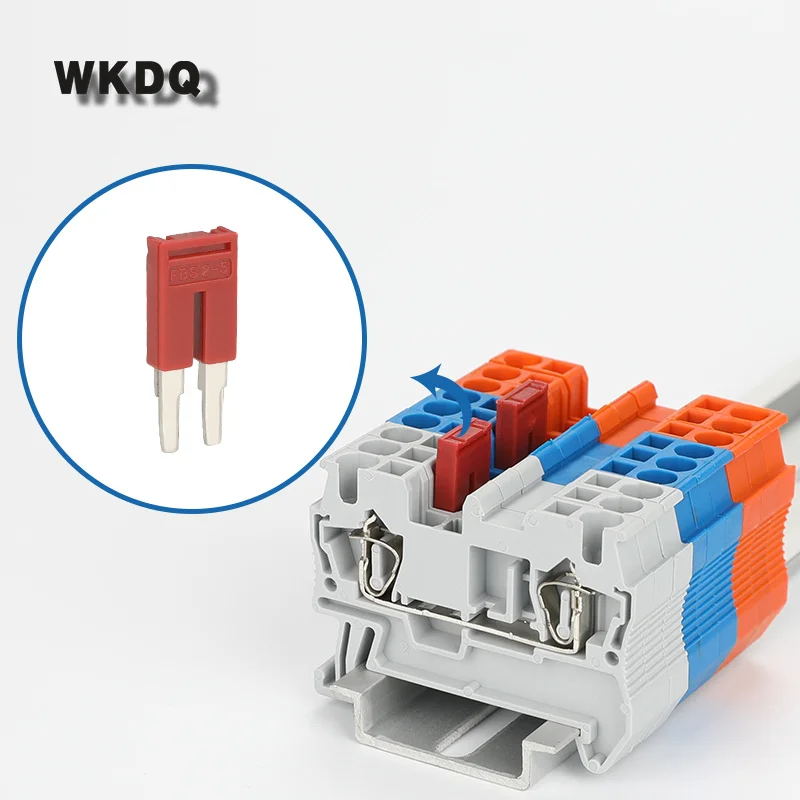 10Pcs FBS2-5 Jumpers For PT2.5 ST2.5 PT/ST 2.5 Wire Connectors 2 seat FBS 2-5 DIN Rail Terminal Block Accessories Plug-In Bridge